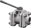 Кран шаровой полнопроходной фланцевый ручной МА 39015 DN 150 PN 1,6 МПа У1, корпус ст. 20Л, класс герметичности «А» по ГОСТ 9544-2015