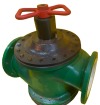 Клапан запорный мембранный фланцевый "после себя" нормально открытый 22ч6п DN 80 PN 0,6 МПа У3, корпус чугун, класс герметичности «А» по ГОСТ 9544-2015