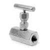 Клапан запорный игольчатый муфтовый ручной 15с54бк DN 10 PN 25,0 МПа У1, корпус ст. 20, класс герметичности «А» по ГОСТ 9544-2015