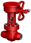 Задвижка запорная под приварку с коническим редуктором 880-150-КЗ DN 150 PN 37,3 МПа Т280 °С, корпус ст. 15ГС
