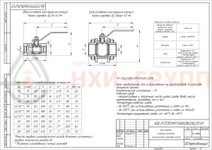 Кран шаровой разборный проходной полнопроходной муфтовый ручной КШ-Р.П.ПП.М.Р.НХИ.015.016.01.У DN 15 PN 1,6 МПа, корпус ст. 20, класс герметичности «А» по ГОСТ 9544-2015