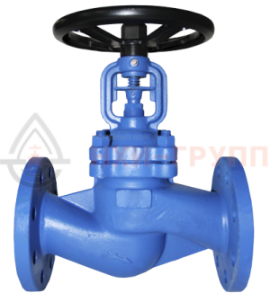 Запорный клапан сильфонный фланцевый ручной 15нж66нж DN 40 PN 4 МПа УХЛ1, корпус ст. 12Х18Н9ТЛ, класс герметичности «А» по ГОСТ 9544-2015