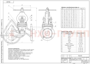 Запорный клапан сальниковый фланцевый ручной 15лс65п DN 150 PN 1,6 МПа ХЛ1, корпус ст. 09Г2С, класс герметичности «А» по ГОСТ 9544-2015