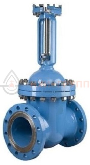 Клиновая задвижка литая с выдвижным шпинделем фланцевая под электропривод 31лс916нж DN 200 PN 10 МПа ХЛ1, корпус ст. 20ГЛ, класс герметичности «А» по ГОСТ 9544-2015