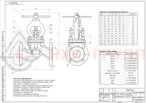 Запорный клапан сальниковый фланцевый ручной 15нж65нж DN 40 PN 1,6 МПа УХЛ1, корпус ст. 07Х20Н25МЗД2ТЛ, класс герметичности «А» по ГОСТ 9544-2015