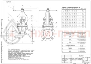 Запорный клапан сальниковый фланцевый ручной 15нж22п DN 200 PN 4 МПа УХЛ1, корпус ст. 07Х20Н25МЗД2ТЛ, класс герметичности «А» по ГОСТ 9544-2015