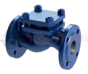 Обратный клапан подъемный фланцевый 16лс11нж DN 50 PN 4 МПа ХЛ1, корпус ст. 09Г2С