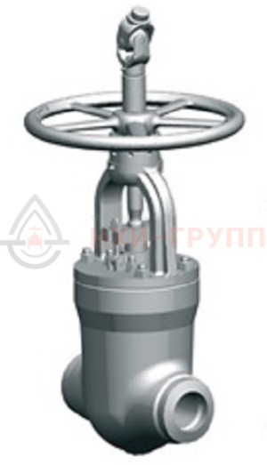 Запорная задвижка под приварку ручная 1156-125-М DN 125 PN 9,8 МПа Т540 °С, корпус ст. 15Х1М1Ф
