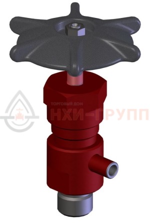 Дренажный клапан (вентиль) под приварку ручной 1213-6-0 DN 6 PN 10,0 МПа Т450 °С, корпус ст. 30Х13