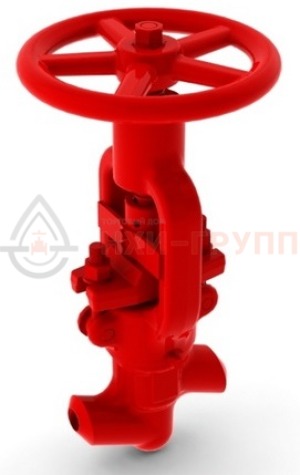 регулирующий клапан под приварку ручной 10с-5-4-2 DN 50 PN 25 МПа Т350 °С, корпус ст. 20