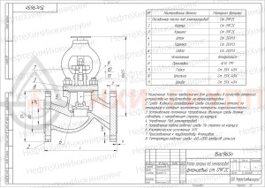 Запорный клапан сальниковый фланцевый под электропривод 15лс965п DN 20 PN 1,6 МПа ХЛ1, корпус ст. 09Г2С, класс герметичности «А» по ГОСТ 9544-2015