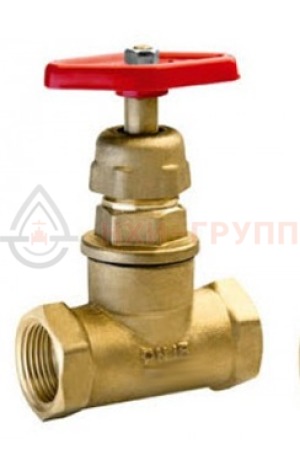 Запорный клапан сальниковый муфтовый ручной 15б1п DN 20 PN 1,6 МПа УХЛ4, корпус латунь, класс герметичности «А» по ГОСТ 9544-2015
