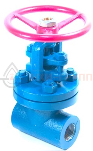 Кованая задвижка стальная клиновая с выдвижным шпинделем муфтовая ручная 30нж15нж1 DN 50 PN 4 МПа УХЛ1, корпус ст. 10Х17Н13М2Т, класс герметичности «А» по ГОСТ 9544-2015