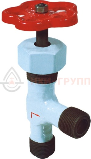 Запорный Угловой клапан сальниковый цапковый ручной 15нж13бк DN 10 PN 2,5 МПа УХЛ1, корпус ст. 12Х18Н9Т, класс герметичности «А» по ГОСТ 9544-2015