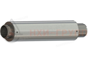 Многослойный компенсатор сильфонный осевой муфтовый DEK multilayer 20-16-50 L=285 мм, сильфон AISI 321/12X18Н10Т, патрубки ст. 20 оц.