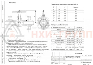 Запорный клапан сальниковый фланцевый ручной 15лс68нж DN 50 PN 4 МПа ХЛ1, корпус ст. 09Г2С, класс герметичности «А» по ГОСТ 9544-2015