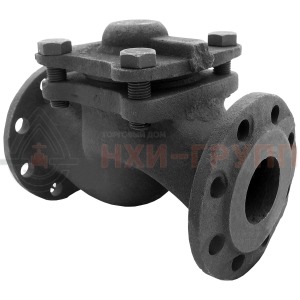 Обратный клапан подъемный фланцевый 16ч6п DN 150 PN 1,6 МПа У3, корпус чугун