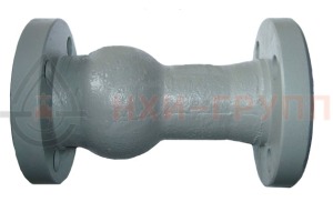 Обратный клапан поворотный фланцевый 19с10бк DN 80 PN 16 МПа У1, корпус ст. 25Л