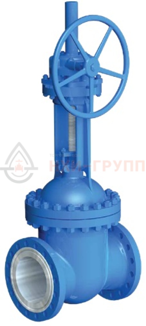 Задвижка клиновая литая с выдвижным шпинделем фланцевая с редуктором 30нж515нж DN 300 PN 4,0 МПа УХЛ1, корпус ст. 08Х18Н10, класс герметичности «А» по ГОСТ 9544-2015