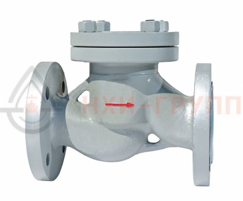 Клапан обратный пружинный фланцевый 16с82нж DN 150 PN 4,0 МПа У1, корпус ст. 25Л