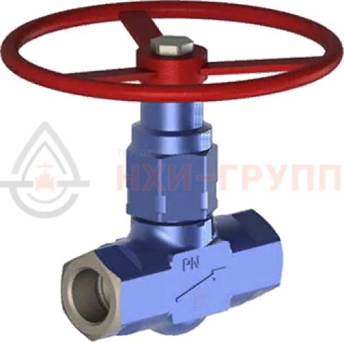 Клапан запорный сальниковый муфтовый ручной 15с26нж DN 25 PN 1,6 МПа У1, корпус ст. 20, класс герметичности «А» по ГОСТ 9544-2015