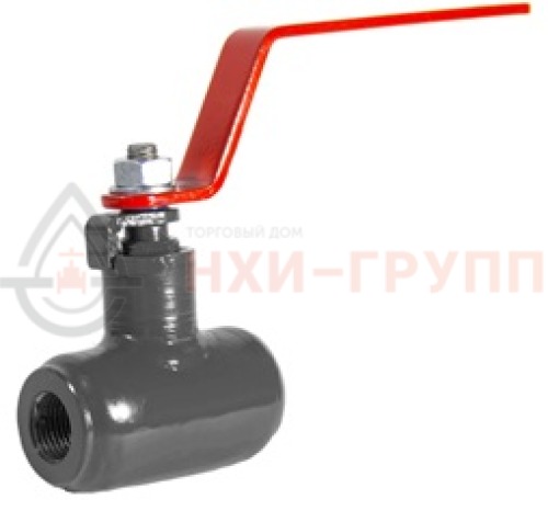 Кран шаровой цельносварной проходной полнопроходной муфтовый ручной КШ-Ц.П.ПП.М.Р.НХИ.020.040.01.У DN 20 PN 4,0 МПа, корпус ст. 20, класс герметичности «А» по ГОСТ 9544-2015 (газ)