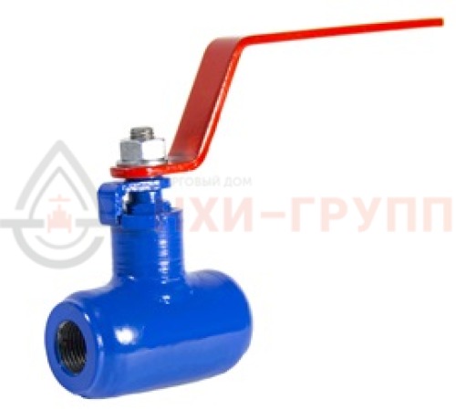 Кран шаровой цельносварной проходной полнопроходной муфтовый ручной КШ-Ц.П.ПП.М.Р.НХИ.025.040.02.ХЛ1 DN 25 PN 4,0 МПа, корпус ст. 09Г2С, класс герметичности «А» по ГОСТ 9544-2015 (газ)