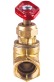 Клапан запорный сальниковый муфтовый ручной 15б3р DN 40 PN 1,6 МПа УХЛ4, корпус латунь, класс герметичности «А» по ГОСТ 9544-2015