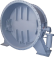 Клапан обратный поворотный с демпфером фланцевый 19с20р DN 1400 PN 0,63 МПа У1, корпус ст. 20