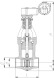 Задвижка запорная под приварку с электроприводом (AUMA SA16.2-F16-380/50/3-22) 1120-100-ЭД DN 100 PN 37,3 МПа Т280 °С, корпус ст. 20